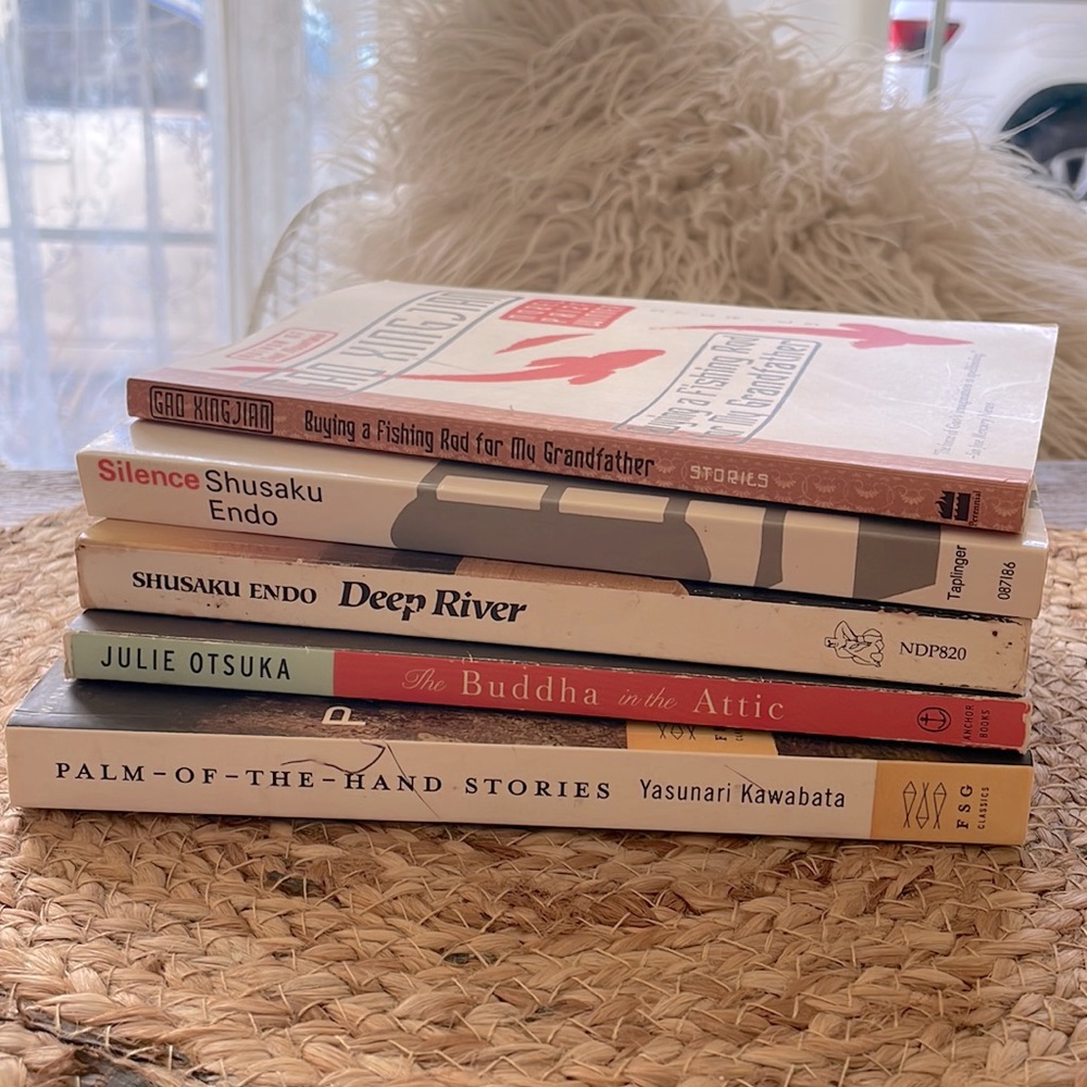 Set of 5 Books | Yasunari Kawabata | Julie Otsuka | Shusaku Endo |Gao Xing Jian
